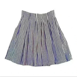 NECESSARY OBJECTS By Ady Gluck-Frankie Stripe Pleated  Skirt